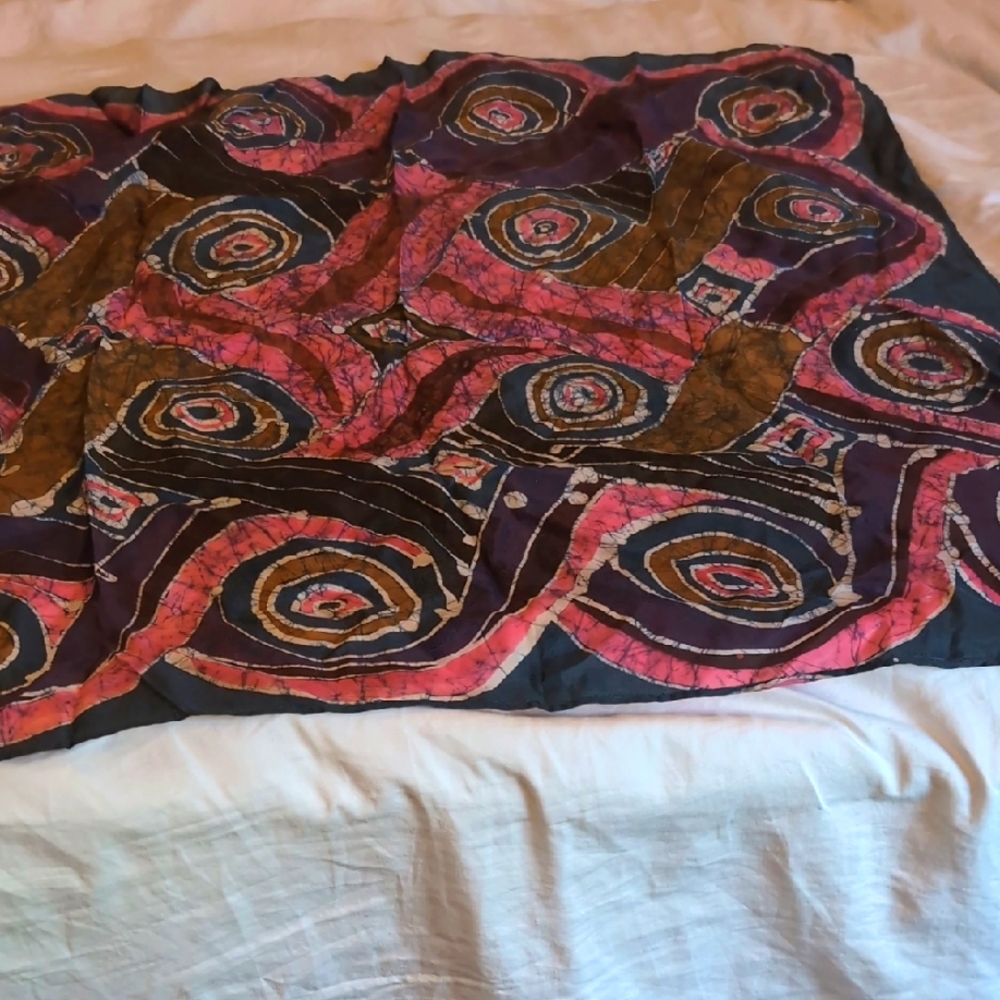 Colorful Abstract Patterned Scarf